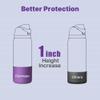 Diumepo Silicone Water Bottle Boot for Owala 32 oz, Anti-Slip Protective Sleeve for Owala Twist & FreeSip & Flip Stainless Steel Water Bottle, Boot Bottom Base for Owala (Purple) view 4