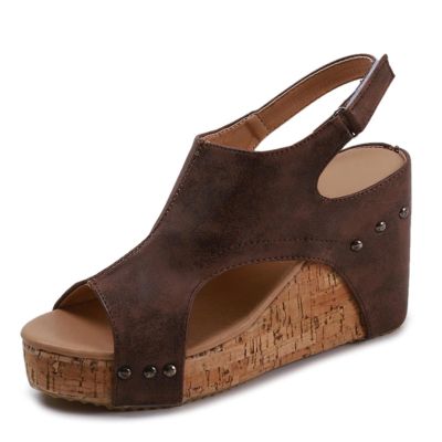 Wedges For Women Black Womens Espadrilles Sandals Flats,Women's Platform Sandals Espadrille Wedge Summer Ankle Strap Studded Open Toe Sandal