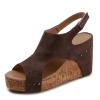 Wedges For Women Black Womens Espadrilles Sandals Flats,Women's Platform Sandals Espadrille Wedge Summer Ankle Strap Studded Open Toe Sandal view 1