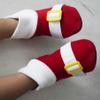 Yayiha Non Skid Anti Slip Socks Hedgehog Cosplay Slipper Socks for 1-12 Years Kids Infants Boys Girls, 3-5T, Red view 4