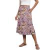 Boho Skirts for Women Trendy Summer Flowy Floral Midi Skirts with Pockets Lightweight Loose Y2k Beach Skirts A-Line Drawstring High Waisted Skirts for Women Midi Length Wrap Skirt Bohemian Skirts view 1