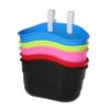 Antss Kid's Bike Basket Bike Bag Kids Front Bike Basket Bicycle Handlebar Basket for Boy Girl Saddlebag Plastic Bike Accessories,Yellow view 3