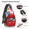 HCLYvexiria Sling Bag for Women Men Crossbody Bag Sling Backpack Printing Lips Cross Body Bag Adjustable Chest Bag view 4
