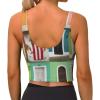 Ncpkcb Women's Sports Vest Fashion Yoga Tank Tops Puerto Rico Arched Door Pattern Sports Bra Cozy Workout Fitness Vest, X-Large view 2