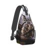 HCLYvexiria Sling Bag for Women Men Crossbody Bag Sling Backpack Owl on a branch Cross Body Bag Adjustable Chest Bag view 2