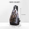 HCLYvexiria Sling Bag for Women Men Crossbody Bag Sling Backpack Owl on a branch Cross Body Bag Adjustable Chest Bag view 3