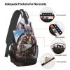 HCLYvexiria Sling Bag for Women Men Crossbody Bag Sling Backpack Owl on a branch Cross Body Bag Adjustable Chest Bag view 4