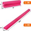 Saicool 6FT 9FT Folding Gymnastics Bar, Balance Beam Gymnastics Floor Beam with Anti Slip Bottom, Gymnastics Equipment for Kids Adults Home Gym Club School (Pink, 9FT) view 2