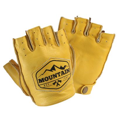 ANJMEICH Half Finger Sports Gloves, Soft and Comfortable, Breathable, Outdoor Activities, Motorcycle Cycling Gloves (Yellow, M)