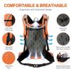 IX INOXTO Hydration Pack, 25L Hiking Backpack with 3L Water Bladder and Rain Cover, Lightweight Hydration Pack for Hiking, Cycling, Climbing, Camping (Orange) view 3