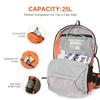 IX INOXTO Hydration Pack, 25L Hiking Backpack with 3L Water Bladder and Rain Cover, Lightweight Hydration Pack for Hiking, Cycling, Climbing, Camping (Orange) view 4
