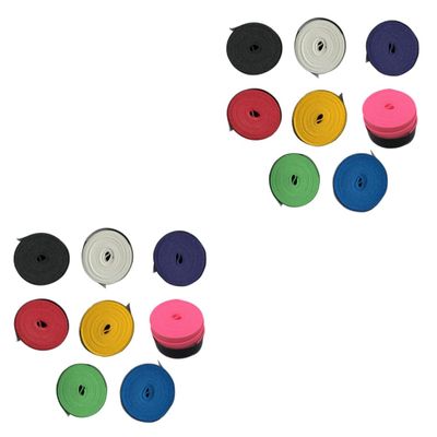 BESPORTBLE 16pcs Colorful Racket Grip Tape Anti-Sweat Absorbent Overgrip for Tennis Badminton Squash and Fishing Poles Non-Slip Pu Material for Enhanced Performance and Comfort