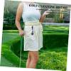 1 Set Golf Cleaning Towel Golf Tees Balls Sponge Scrubber Putter Glove Cleaner Accessories Grout Equipment Bag Towel Rack Brush s Cleaning Tools Alloy view 3