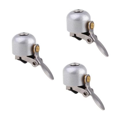 HANABASS 3pcs Vintage Bike Bells for Adults Long Bell Dial Horn Loud Sound Bike Ring Outdoor Hammer Practical Horn