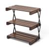 Omkesavyasvaha 3-Tier Compact Storage Rack - Lightweight,Camping Shelves, Lightweight Compact for Outdoor PicnicFoldable Storage Shelves Portable Folding Camping Table with Storage view 1