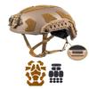 FMATAL GEAR SF Super High-Cut Fast Helmet, Surface Sandblast Treatment ABS Tactical Helmet for Airsoft, Paintball, and Outdoor Sports (Sand, L/XL) view 1