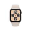 Apple Watch SE (2nd Gen) [GPS + Cellular 40mm] Smartwatch with Starlight Aluminum Case with Starlight Sport Band S/M (Renewed) view 2