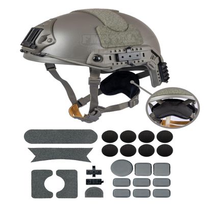 FMATAL GEAR Ballistic Simple Version Fast Helmet ABS for Airsoft Helmets Tactical Helmet Paintball Outdoor Sports Hunting Shooting (FG, X-Large)
