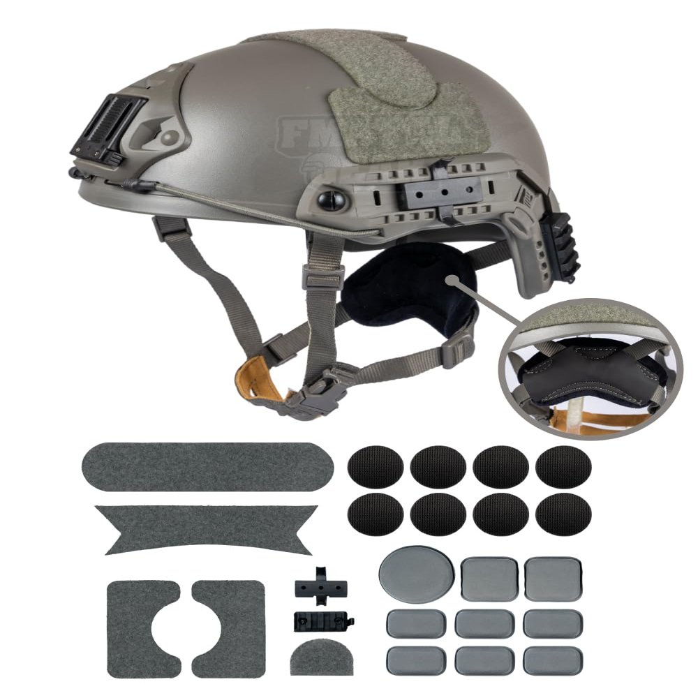 FMATAL GEAR Ballistic Simple Version Fast Helmet ABS for Airsoft Helmets Tactical Helmet Paintball Outdoor Sports Hunting Shooting (FG, X-Large)