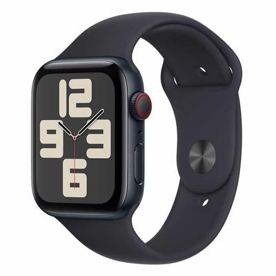 Apple Watch SE (2nd Gen) [GPS + Cellular 44mm] Smartwatch with Midnight Aluminum Case with Midnight Sport Band M/L (Renewed)