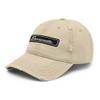 1971-1974 Barrcuda Script Muscle Car Enthusiasts Distressed Dad hat for Classic Car Owners Drivers Cuda Cap Khaki view 3