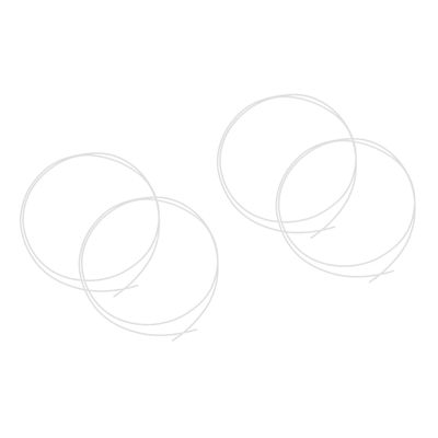 Milisten 4pcs Heavy Duty Basketball Hoop Net Replacement Threading String Net Fixing Cord for