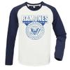 Amplified Unisex Adult 3D Crest Ramones T-Shirt (XL) (Vintage White/Navy), X-Large view 1
