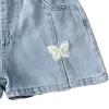 Children's Summer Thin Denim Jeans Fashion Shorts Girls Sweatsuits Baby Girl Bloomers (H, 8-9 Years) view 2