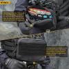 WYNEX Molle Mag Pouch,Tactical Molle Admin Pouch of Laser Cut, Triple Magazine Pouch with Molle Utility Pouch for AR M4 M16 Mag, Tactical Medical EMT EDC Pouch view 4