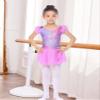 Arshiner Gymnastics Leotards for Girls Toddler Ballet Leotard with Skirt Flutter Sleeve Dance Dress Pink Butterfly 2-3T view 4