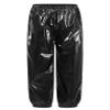 Freebily Unisex Boys Girls Shiny Metallic Dance Pants Festival Party Pants Disco Loose Harem Trousers 2-16 Years Black 15-16 Years view 3