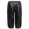 Freebily Unisex Boys Girls Shiny Metallic Dance Pants Festival Party Pants Disco Loose Harem Trousers 2-16 Years Black 15-16 Years view 4