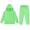Boys 2 Pieces Sweatsuits Pullover Hoodie and Sweatpants Girls Fashion Tracksuit Set Birthday Gift for Kids (Light Green,8 Years) view 1