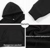 Boys 2 Pieces Sweatsuits Pullover Hoodie and Sweatpants Girls Fashion Tracksuit Set Birthday Gift for Kids (Black,6 Years) view 4