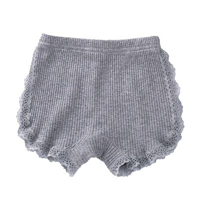 Summer Dance Shorts for Girls Lace Bike Short Undershorts Underwear Underdress Breathable Knit (Grey, 18-24 Months)