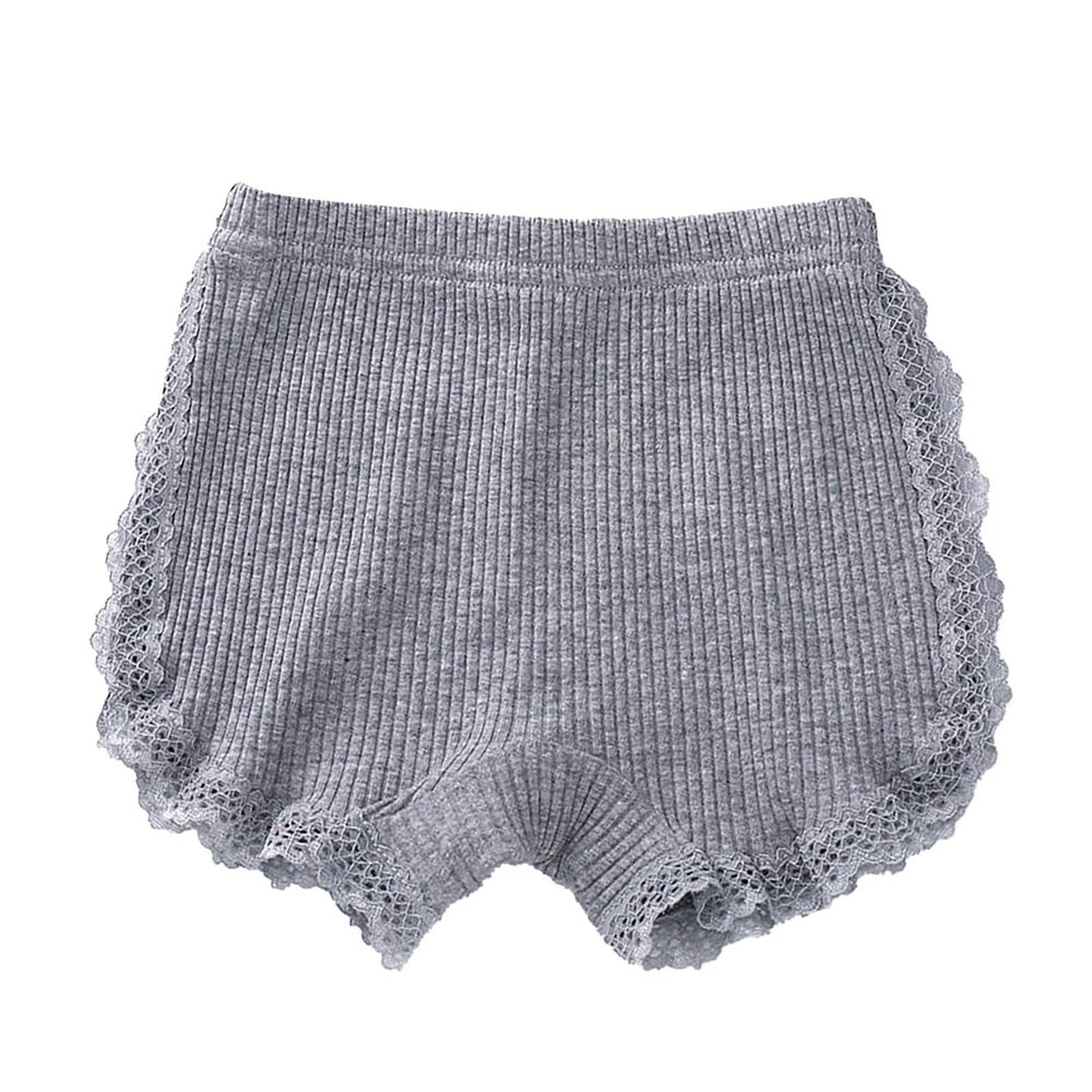 Summer Dance Shorts for Girls Lace Bike Short Undershorts Underwear Underdress Breathable Knit (Grey, 18-24 Months)