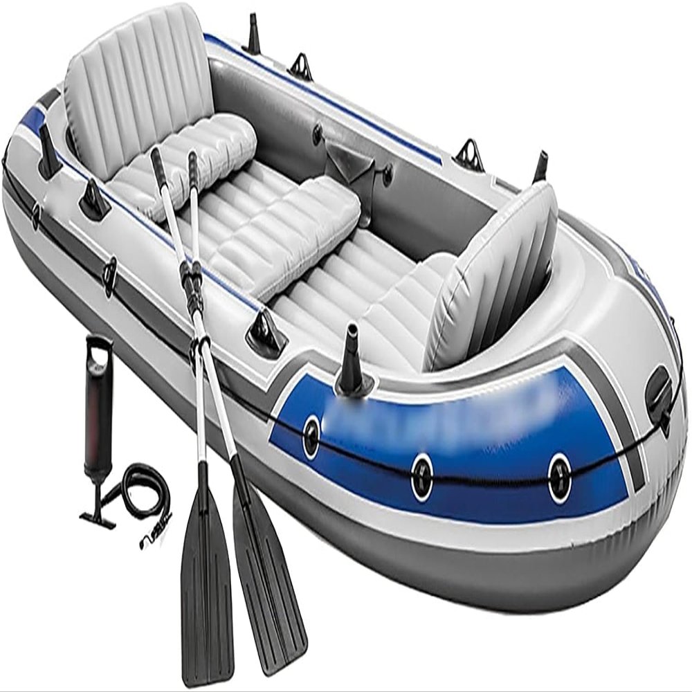 CukUJH Inflatable Kayaks Thicken 5 People Inflatable Boat Kayak Scenic Air Boat Fishing Boat
