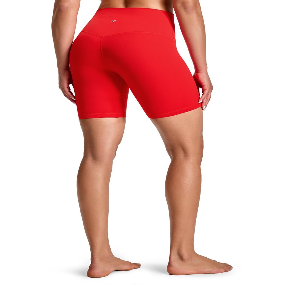 HeyNuts Workout Pro Biker Shorts 6", True Red, M