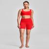 HeyNuts Workout Pro Biker Shorts 6", True Red, M view 3