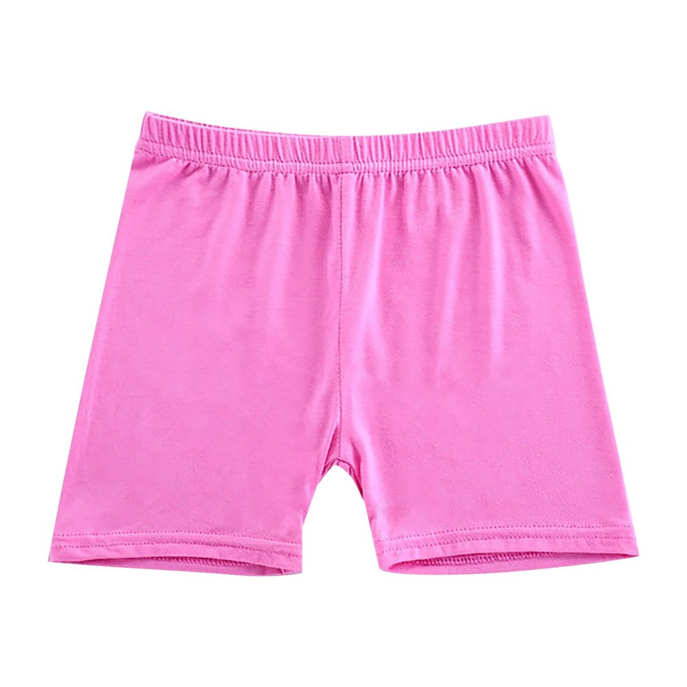 2 Pack Girls Bike Cartwheel Shorts Toddler Under Dress Dance Short Kids Biker Shorts Kids (Hot Pink, 10-12 Years)
