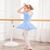 Arshiner Leotards for Girls Ballet Flutter Sleeve Dance Leotard with Shinny Skirts Toddler Dance Outfits Blue 2-3T view 3