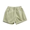 NineFit Basics Toddler Girls Boys Cotton Pull on Shorts Solid Color Infant Baby Summer Loose Sweat Shorts Kids (Green, 3-4 Years) view 1