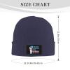 Trans Rights are Human Rights Fashion Beanie Hats Winter Warm Skull Kint Cap Chemo Hat for Men Women Navy Blue view 3