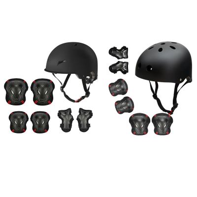 Besmall Kids Skateboard Skates Helmet and Pads for Ages 8-14