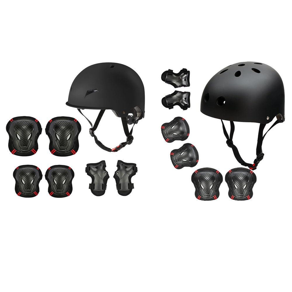 Besmall Kids Skateboard Skates Helmet and Pads for Ages 8-14