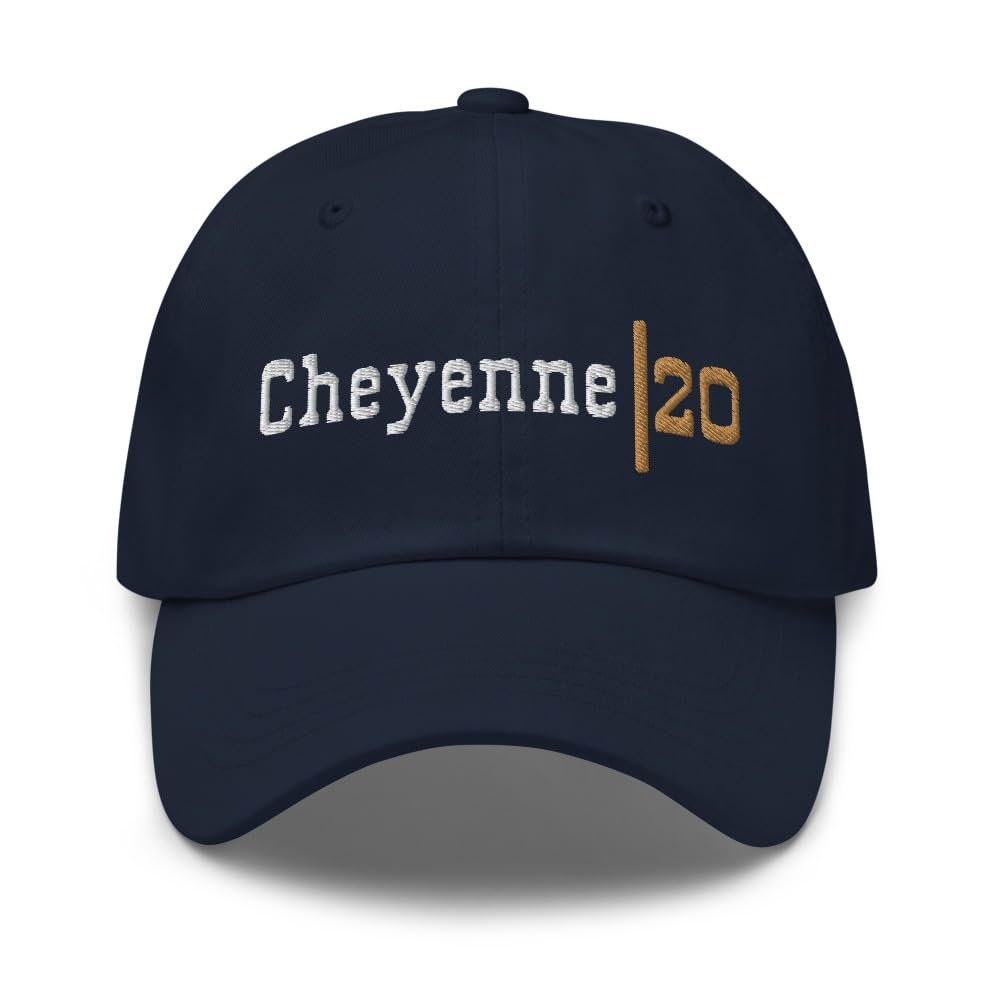 1973 1974 Cheyenne 20 Badge Square Body Chevy Truck Dad Hat, Adjustable Cap | Classic Car Show Gear Navy