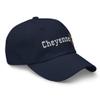 1973 1974 Cheyenne 20 Badge Square Body Chevy Truck Dad Hat, Adjustable Cap | Classic Car Show Gear Navy view 2