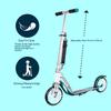 Scooter for Kids & Adults | Foldable Aluminum Frame Holds 220lbs | with Kick Scooter for Toddlers Age 3-12, Adjustable Height & Removable Seat view 3