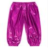 Freebily Unisex Boys Girls Shiny Metallic Dance Pants Festival Party Pants Disco Loose Harem Trousers 2-16 Years Hot Pink 15-16 Years view 1