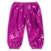 Freebily Unisex Boys Girls Shiny Metallic Dance Pants Festival Party Pants Disco Loose Harem Trousers 2-16 Years Hot Pink 15-16 Years view 2